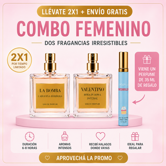 Inpirado en La Bomba + Valentino Born In Roma Intense: El Combo que toda Mujer Necesita